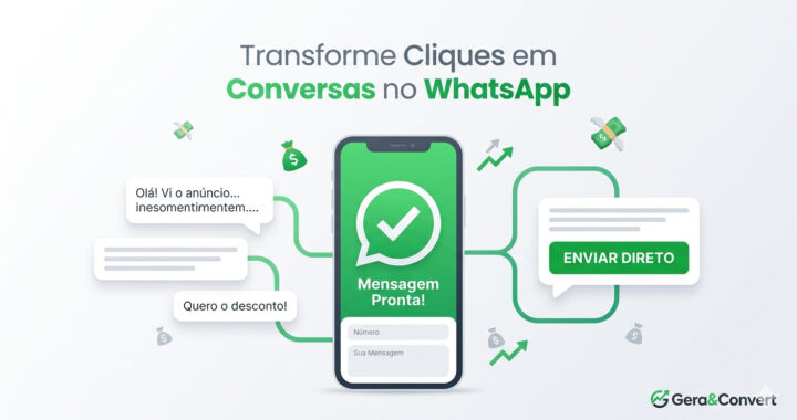Gerador de Mensagem Personalizada para WhatsApp: Converta Cliques em Vendas Instantaneamente