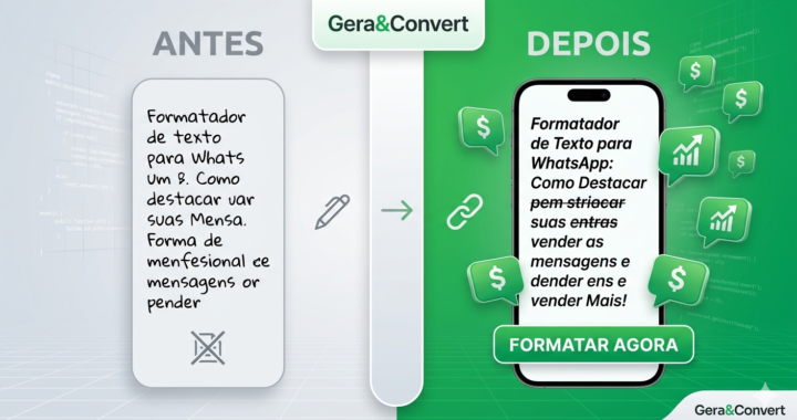 Formatador de Texto do WhatsApp: Como Negritar, Itálico e Riscado para Destacar suas Mensagens (Grátis)
