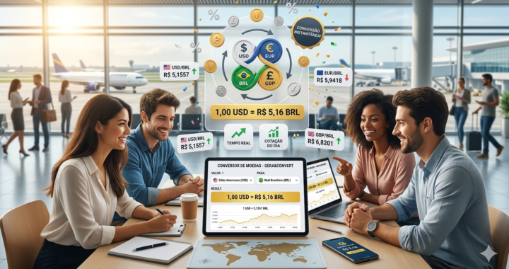 Conversor de Moedas e Cotação em Tempo Real: Converta Dólar, Euro, Libra e Muito Mais Instantaneamente